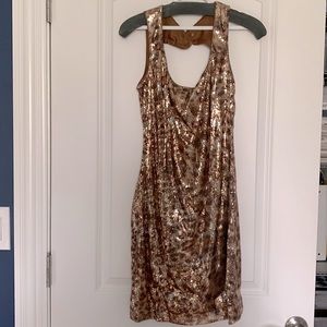 Cache sequin leopard print dress
